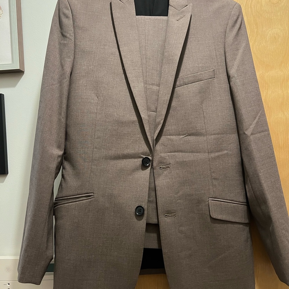 Express Mushroom Brown Suit
